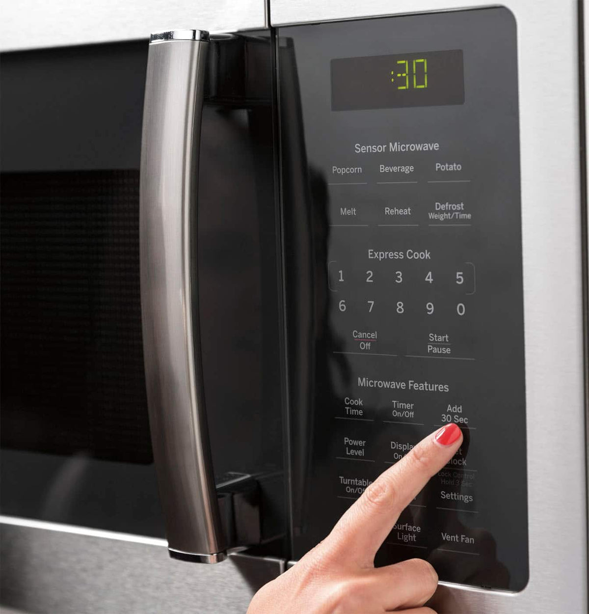 GE – 1.7 Cu. Ft. Over-the-Range Microwave with Sensor Cooking and Defrost – Stainless Steel