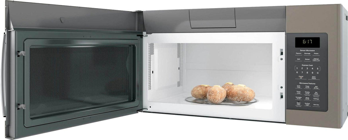 GE – 1.7 Cu. Ft. Over-the-Range Microwave with Sensor Cooking and Defrost – Slate