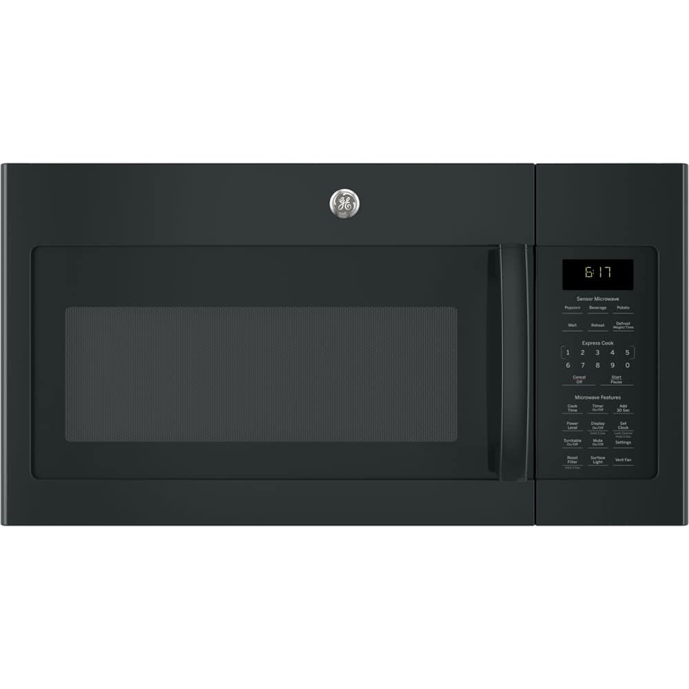 GE – 1.7 Cu. Ft. Over-the-Range Microwave with Sensor Cooking and Defrost – Black