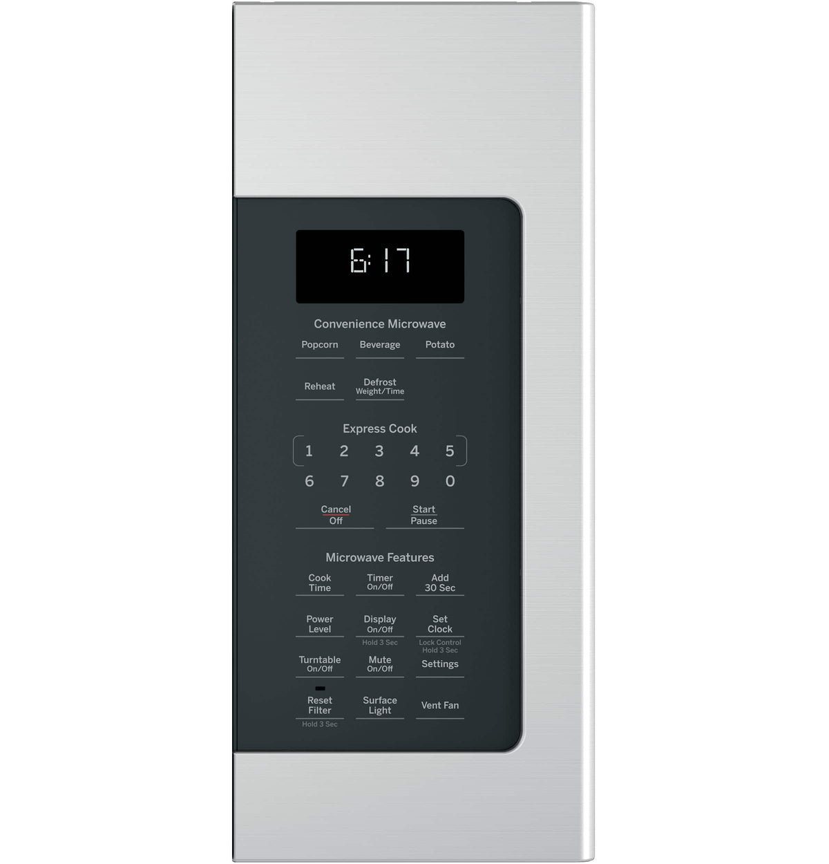 GE – 1.7 Cu. Ft. Over-the-Range Microwave with Convenience Cooking Controls – Stainless Steel