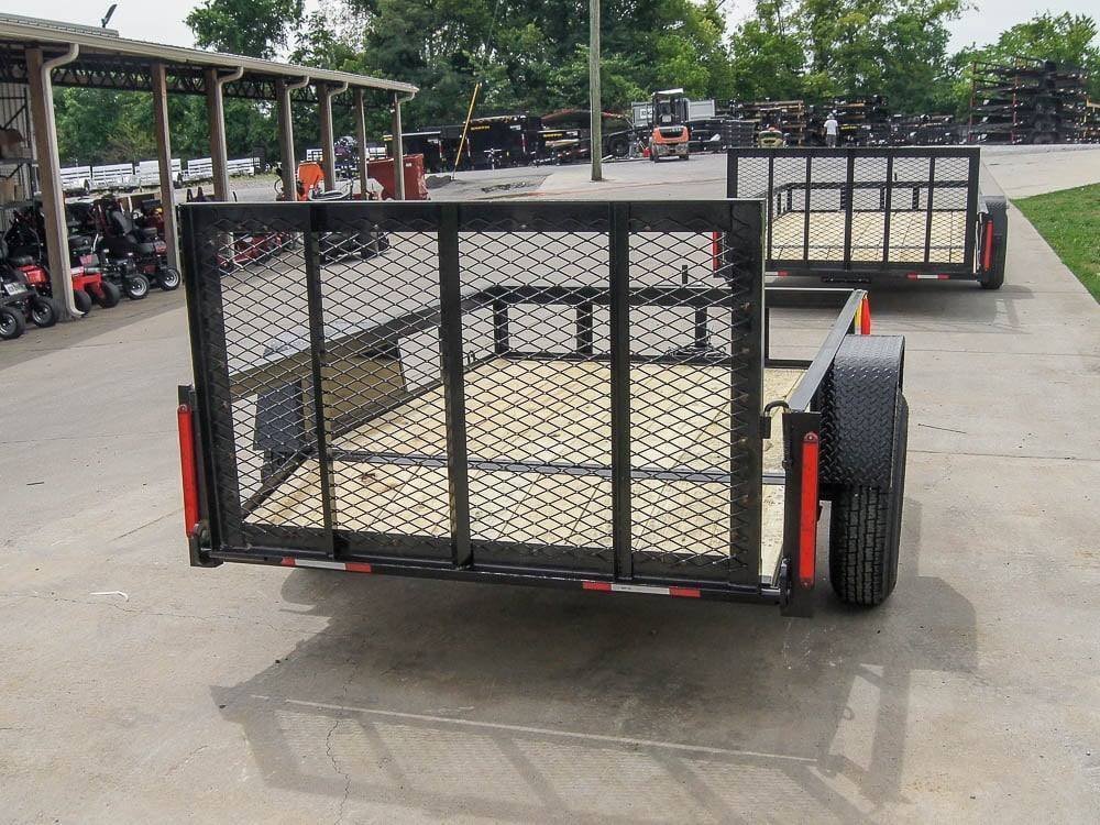 5×8 Powder Coated Dovetail Utility Trailer Single 3,500lb Axle - Prioka