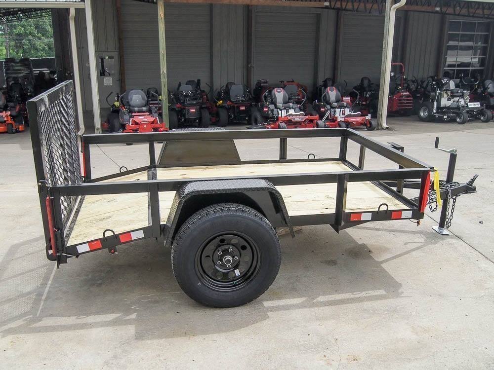 5×8 Powder Coated Dovetail Utility Trailer Single 3,500lb Axle - Prioka
