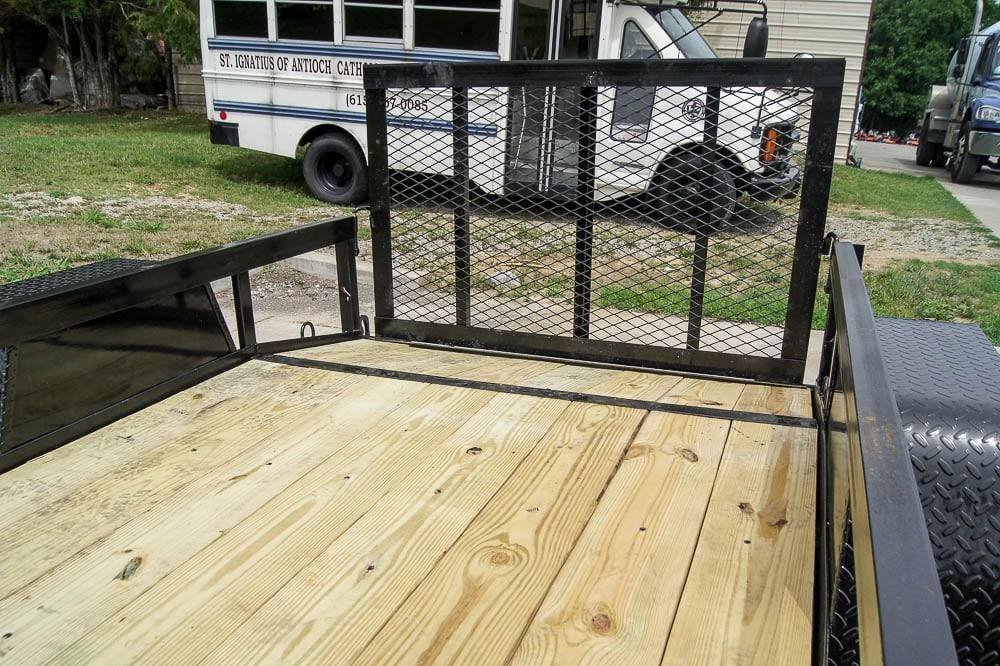 5×8 Powder Coated Dovetail Utility Trailer Single 3,500lb Axle - Prioka