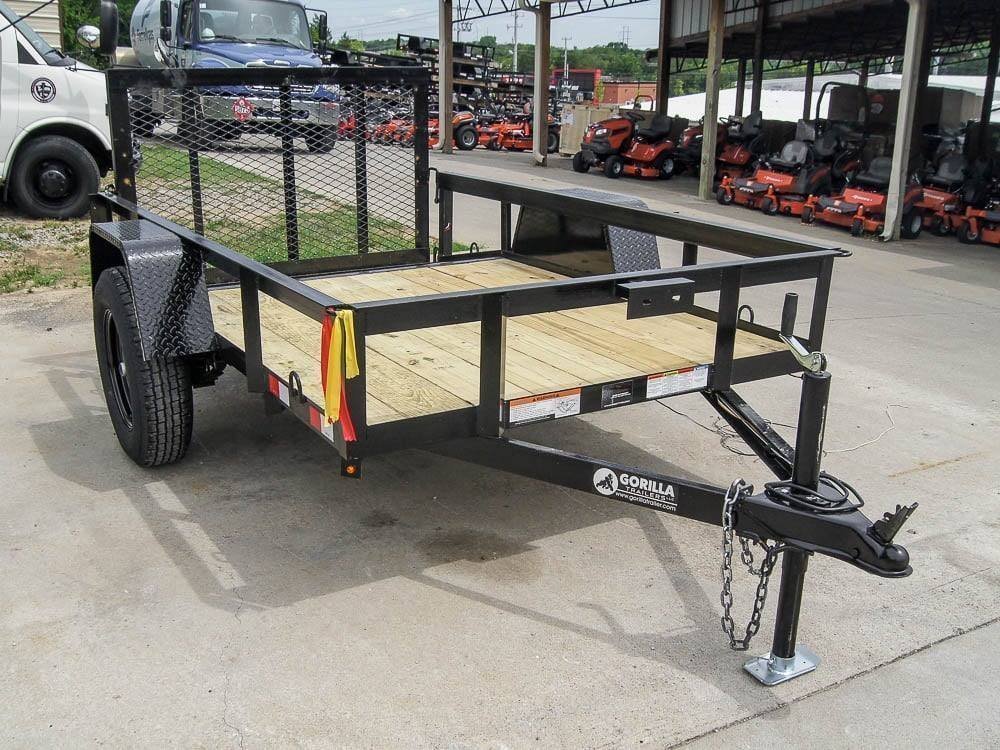 5×8 Powder Coated Dovetail Utility Trailer Single 3,500lb Axle - Prioka