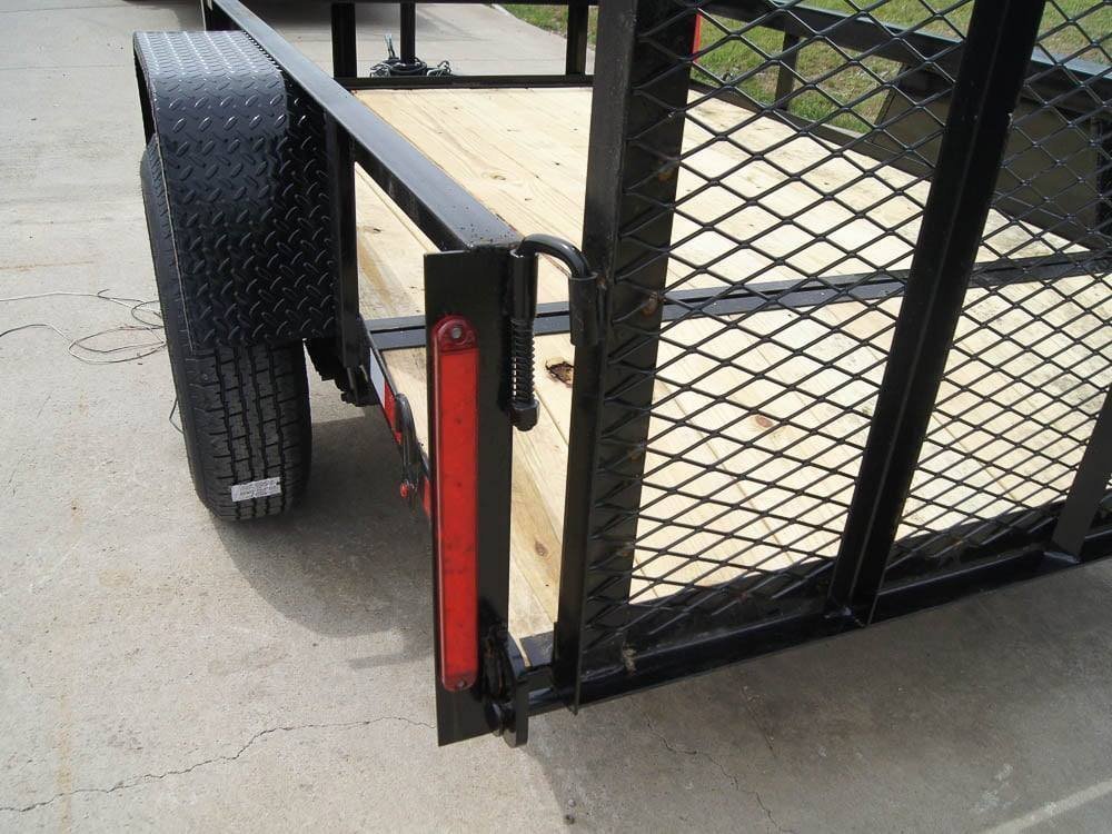 5×8 Powder Coated Dovetail Utility Trailer Single 3,500lb Axle - Prioka