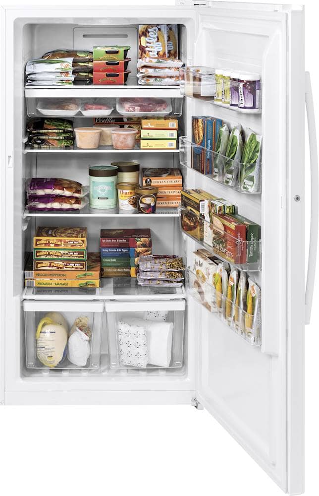GE – 17.3 Cu. Ft. Frost-Free Upright Freezer – White