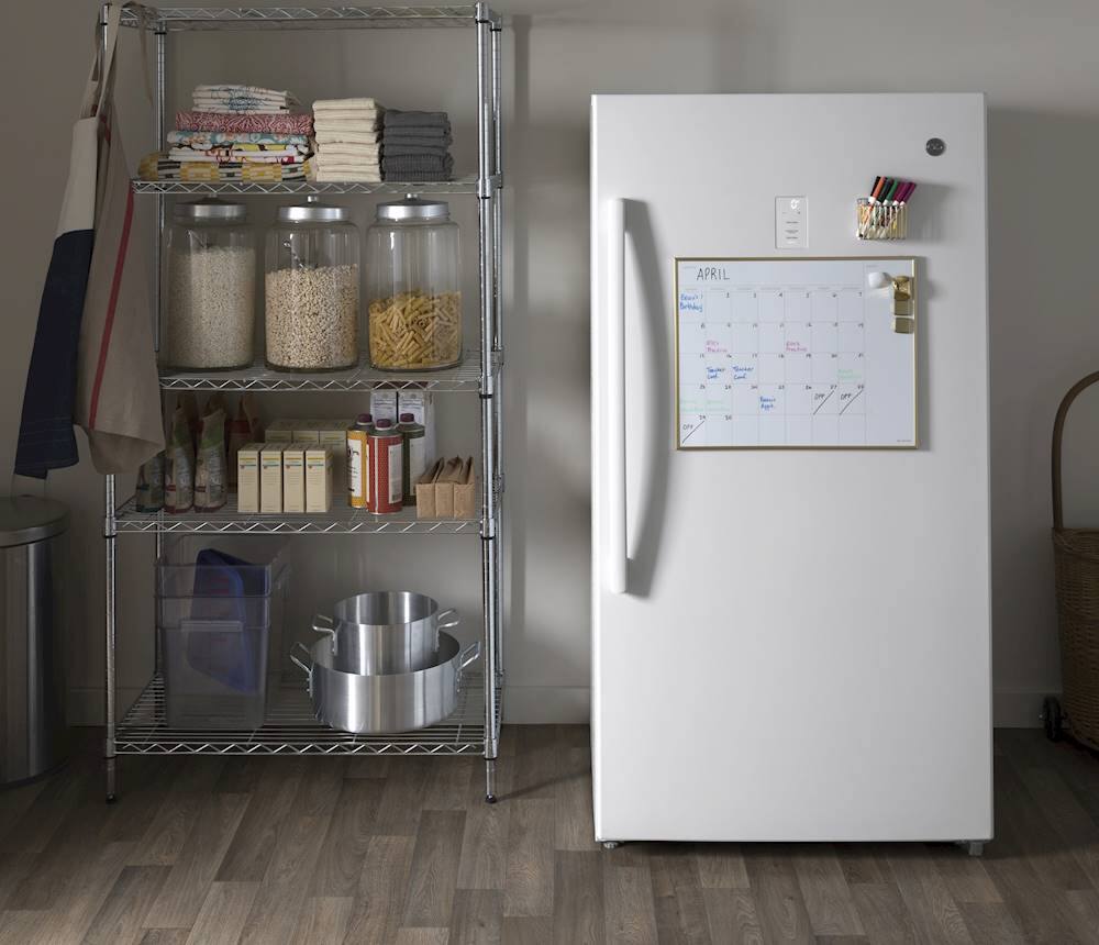 GE – 17.3 Cu. Ft. Frost-Free Upright Freezer – White