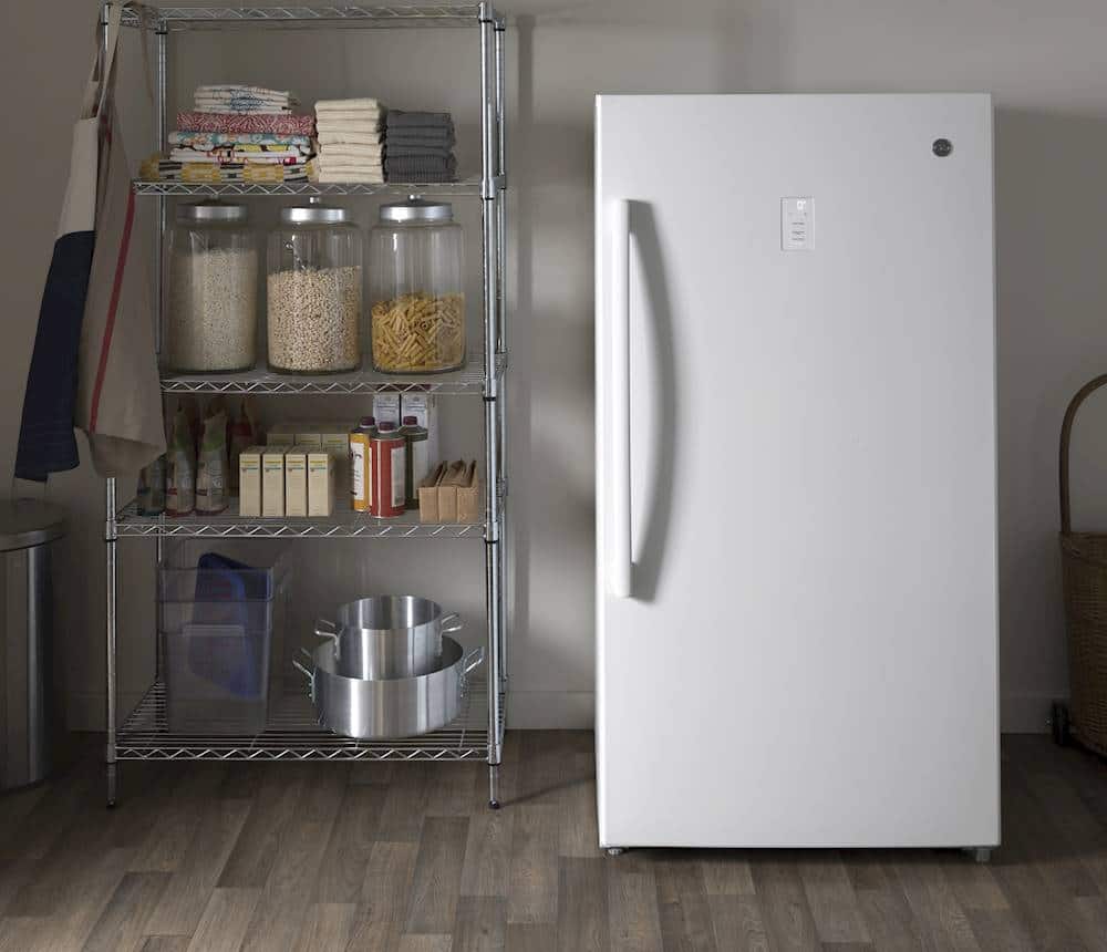 GE – 17.3 Cu. Ft. Frost-Free Upright Freezer – White