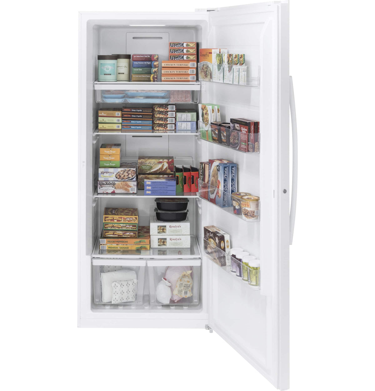 GE – 21.3 Cu. Ft. Frost-Free Upright Freezer – White