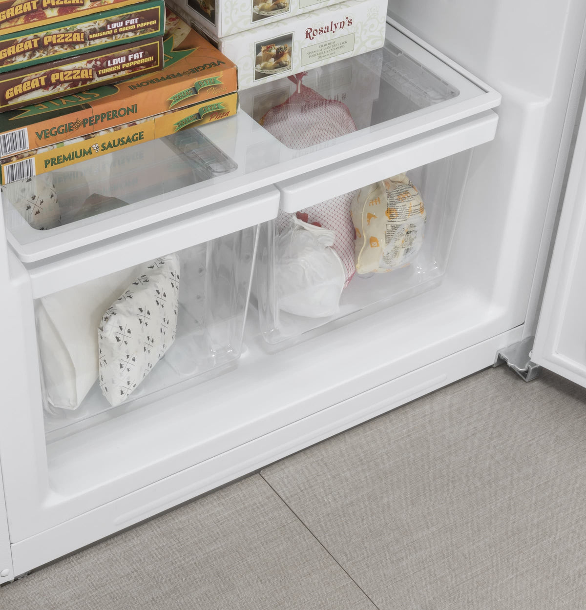 GE – 21.3 Cu. Ft. Frost-Free Upright Freezer – White