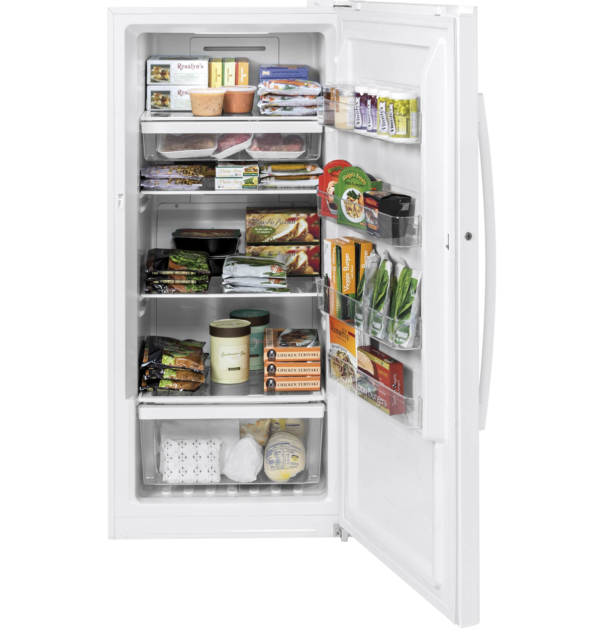 GE – 14.1 Cu. Ft. Frost-Free Upright Freezer – White