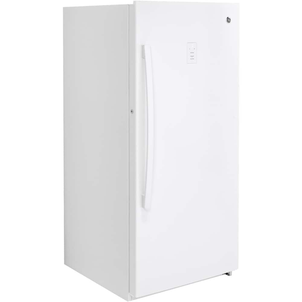 GE – 14.1 Cu. Ft. Frost-Free Upright Freezer – White