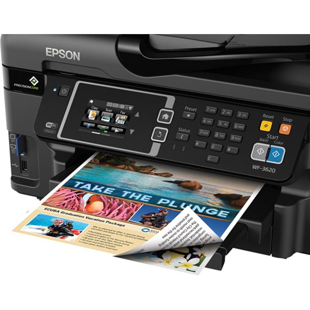 Epson Workforce WF-3620 Color Inkjet All-in-One Printer