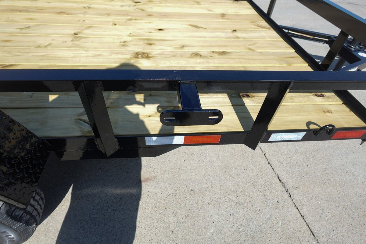 6′ 4″ x 10 Utility Trailer Dovetail Powder Coated With Gate 3,500lb Axle - Prioka