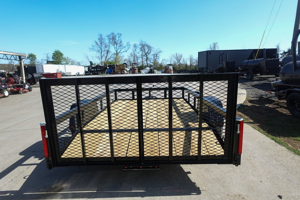6′ 4″ x 10 Utility Trailer Dovetail Powder Coated With Gate 3,500lb Axle - Prioka