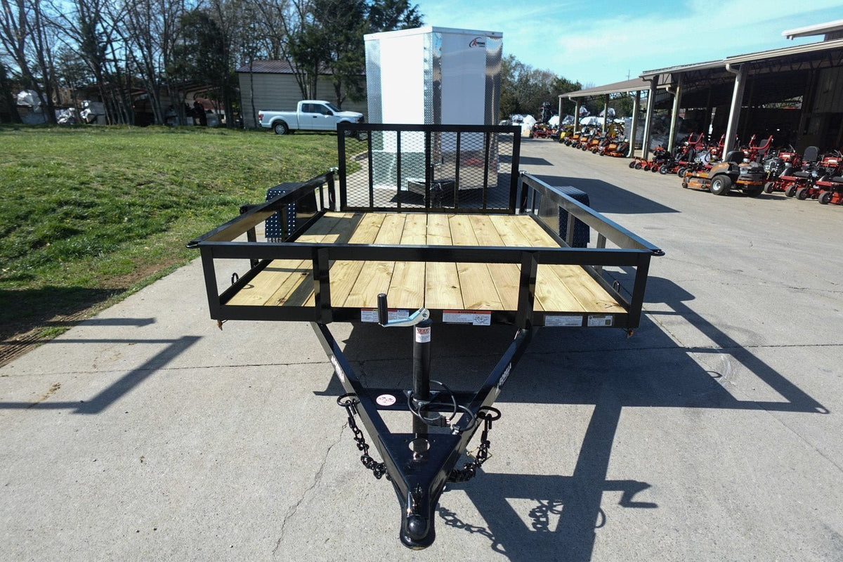 6′ 4″ x 10 Utility Trailer Dovetail Powder Coated With Gate 3,500lb Axle - Prioka