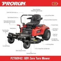 60V Zero Turn Riding Lawn Mowers. - Prioka