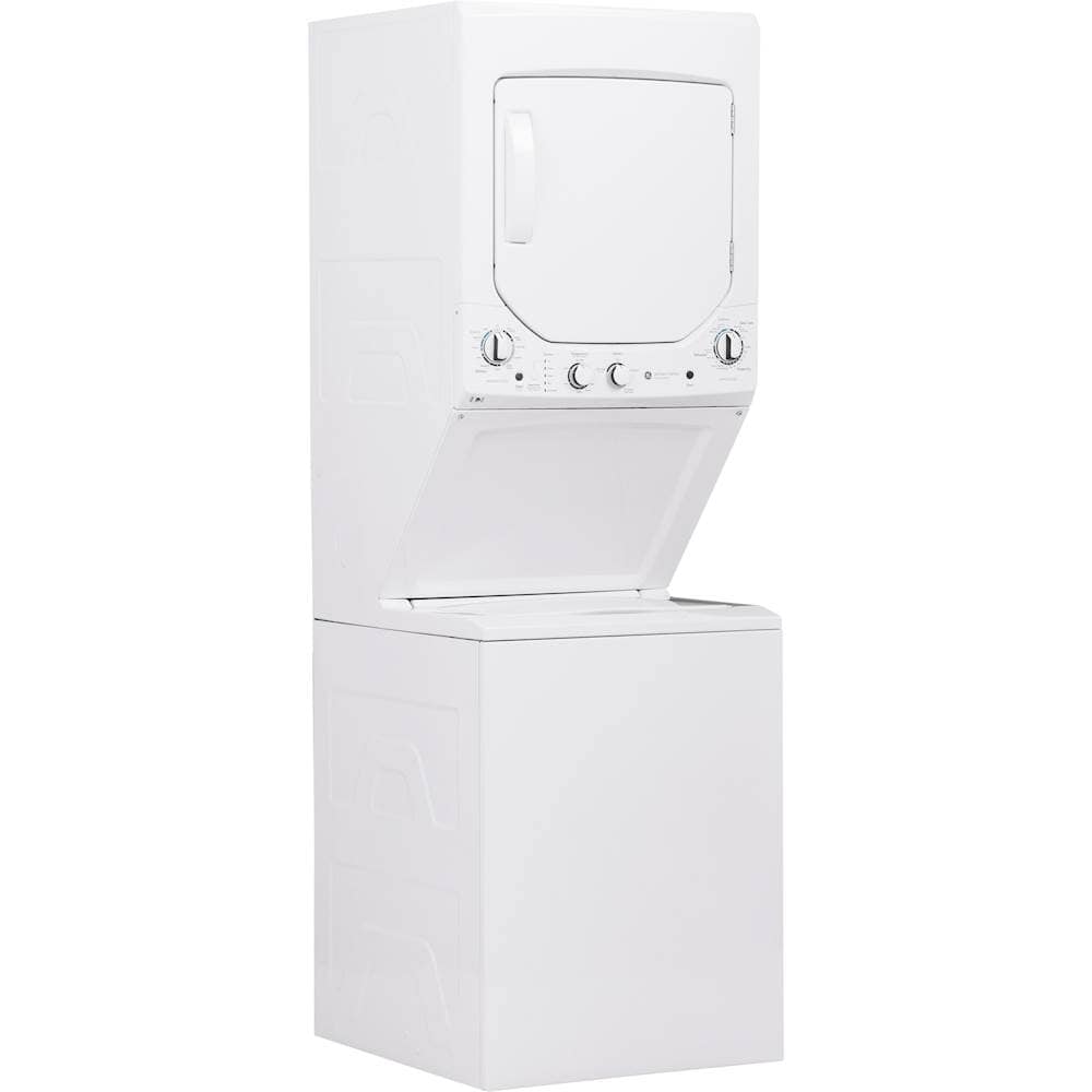 GE – 2.3 Cu. Ft. Top Load Washer and 4.4 Cu. Ft. Electric Dryer Laundry Center – White