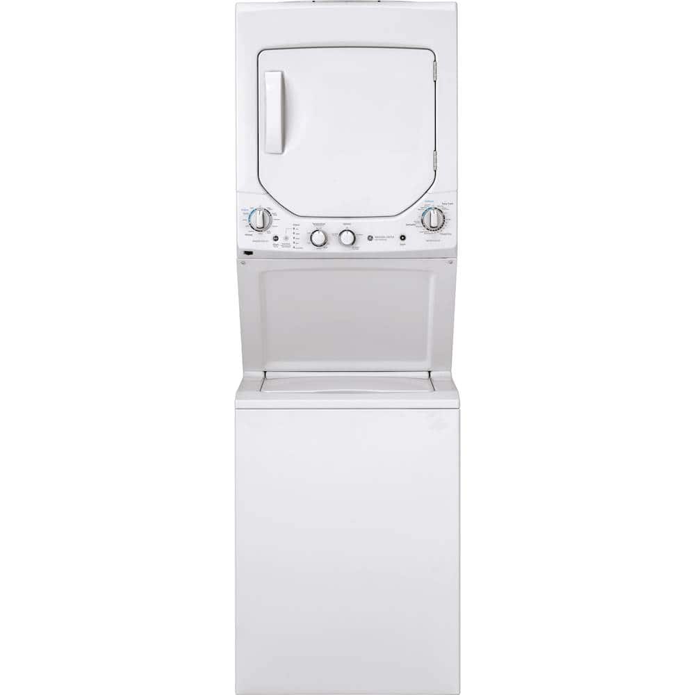 GE – 2.3 Cu. Ft. Top Load Washer and 4.4 Cu. Ft. Gas Dryer Laundry Center – White