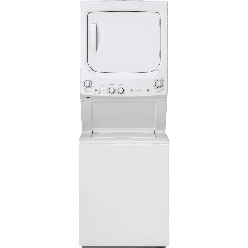 GE – 3.8 Cu. Ft. Top Load Washer and 5.9 Cu. Ft. Gas Dryer Laundry Center – White