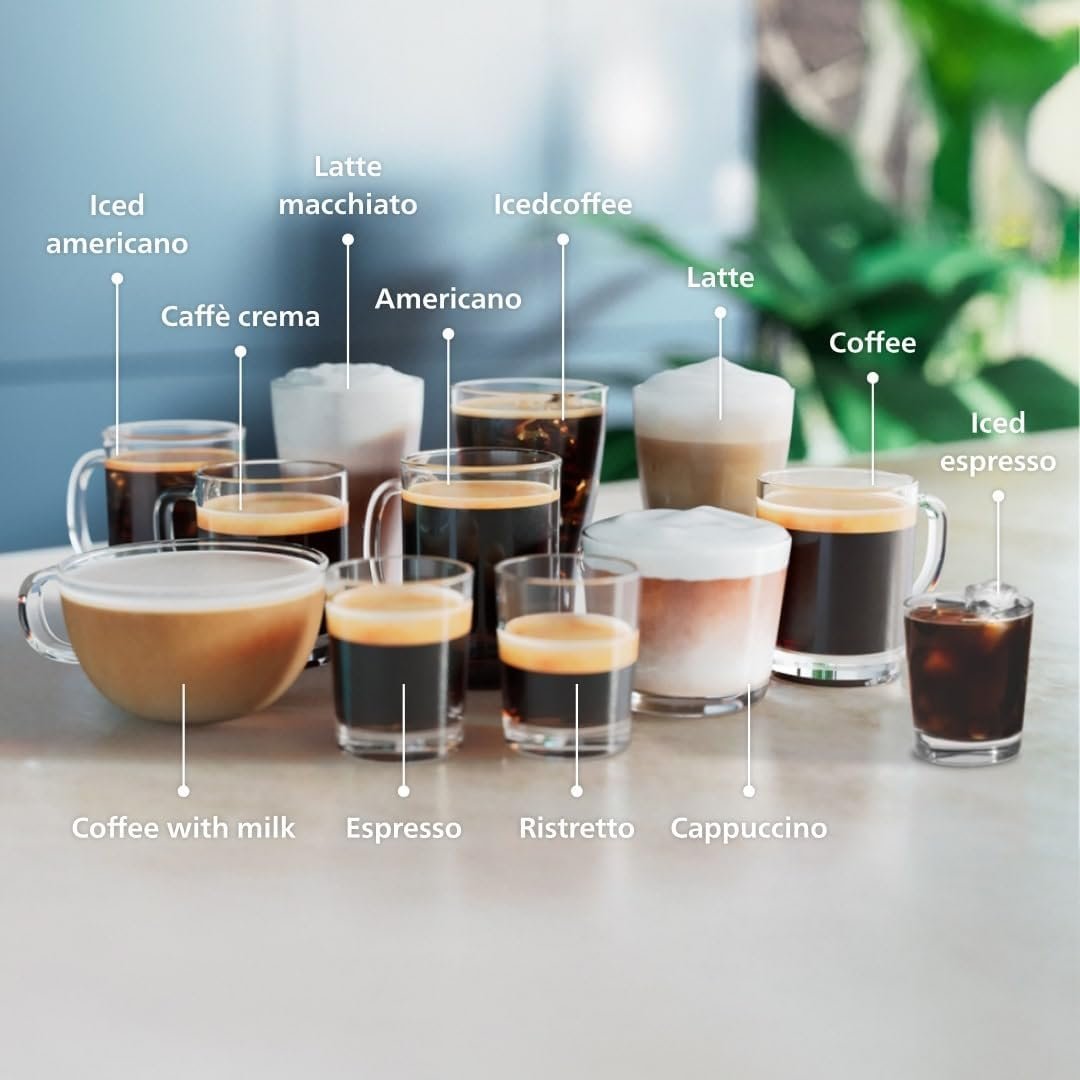 Philips 4400 Fully Automatic Espresso Machine with LatteGo & Iced Coffee