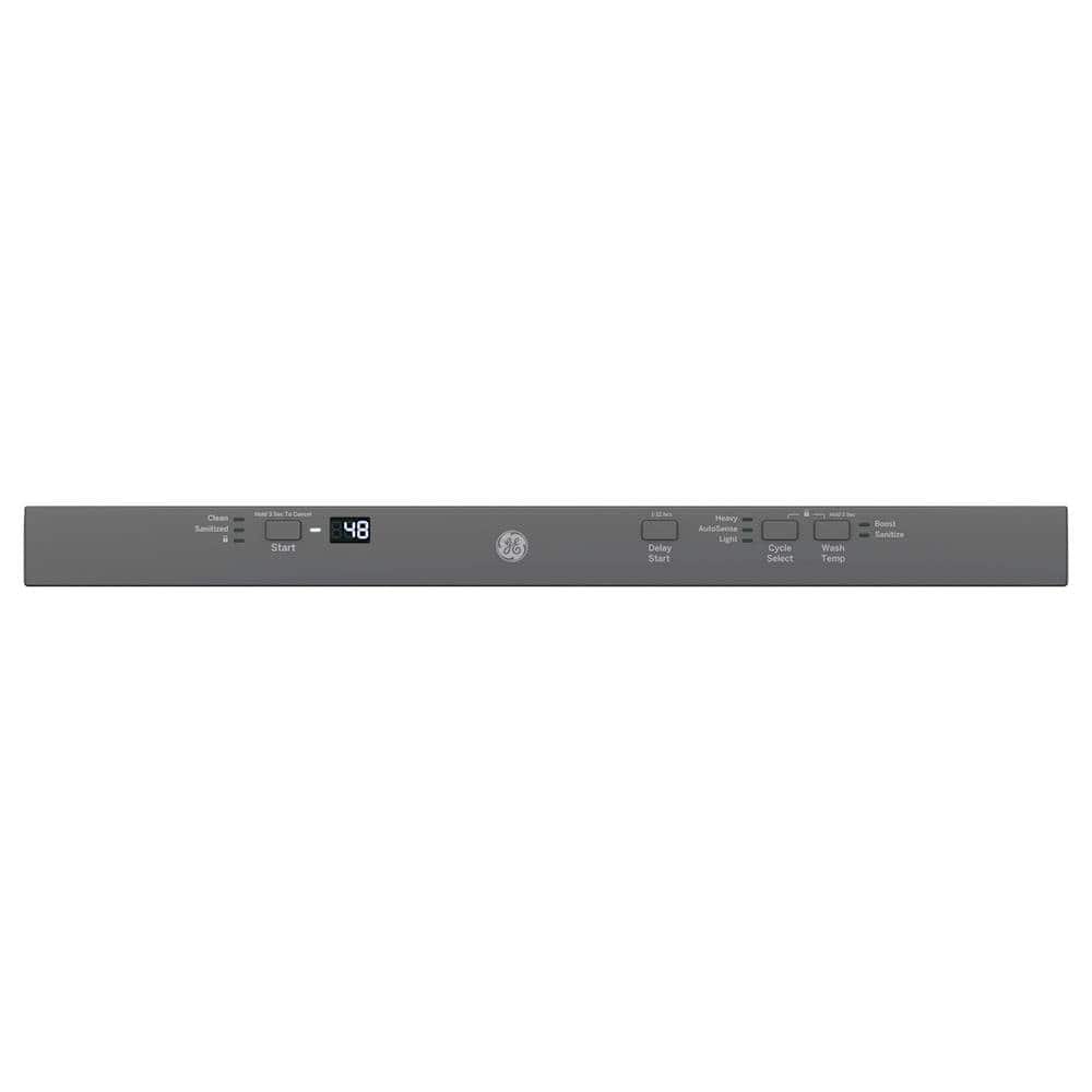 GE – 24″ Top Control Built-In Stainless Steel Tub Dishwasher with 3-Level Wash and 51 dBA – Stainless Steel