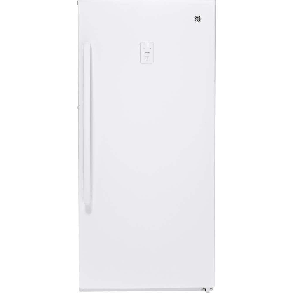 GE – 14.1 Cu. Ft. Frost-Free Upright Freezer – White