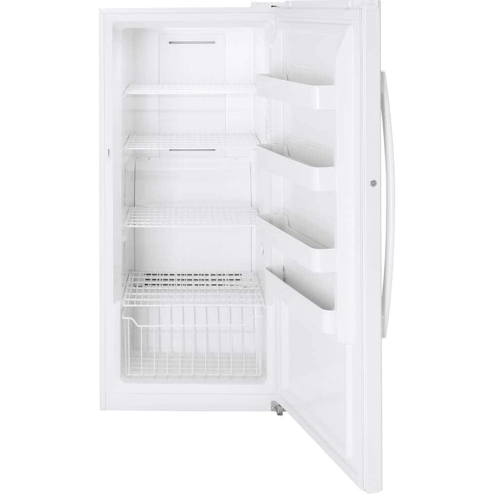 GE – 14.1 Cu. Ft. Frost-Free Upright Freezer – White