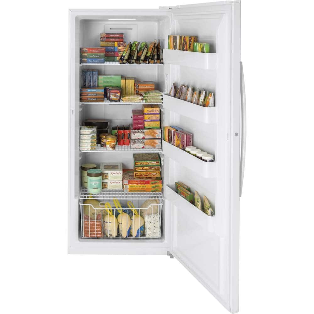 GE – 21.3 Cu. Ft. Frost-Free Upright Freezer – White