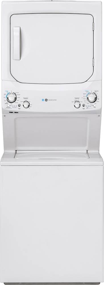 GE – 3.9 Cu. Ft. Top Load Washer and 5.9 Cu.Ft Gas Dryer Laundry Center with ENERGY STAR – White