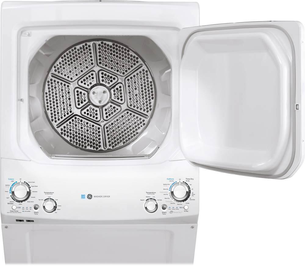 GE – 3.9 Cu. Ft. Top Load Washer and 5.9 Cu.Ft Gas Dryer Laundry Center with ENERGY STAR – White
