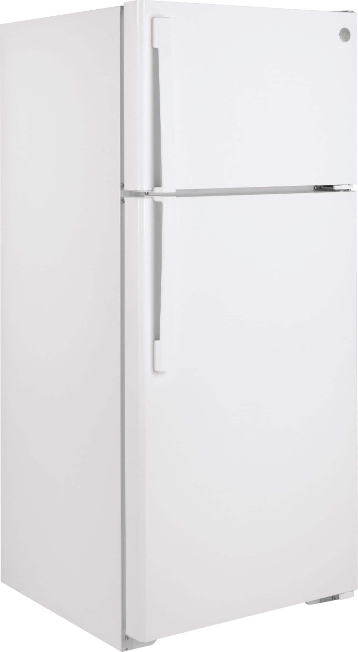 GE – 28 in. Wide 16.6 Cu. Ft. Top-Freezer Refrigerator with LED Interior Lighting – White