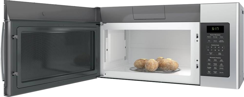 GE – 1.7 Cu. Ft. Over-the-Range Microwave with Sensor Cooking and Defrost – Stainless Steel