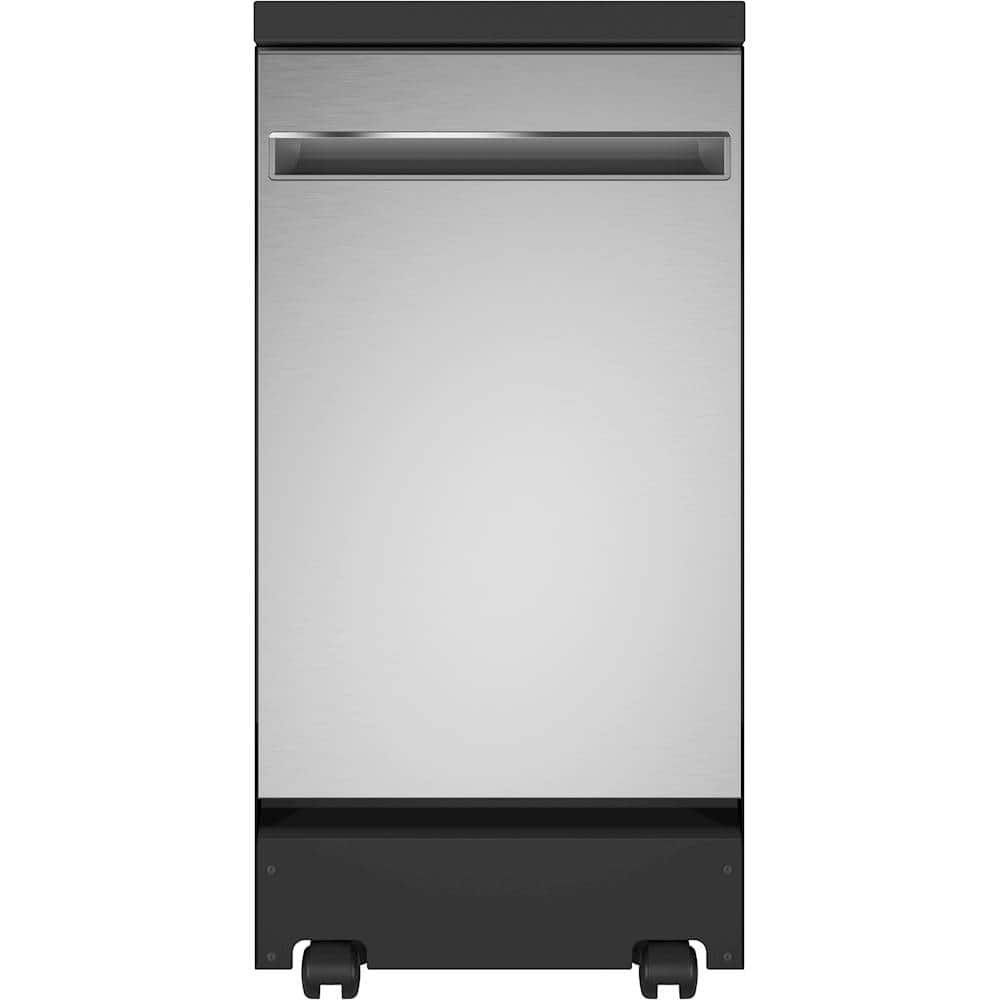 GE – 18″ Portable Dishwasher – Stainless Steel