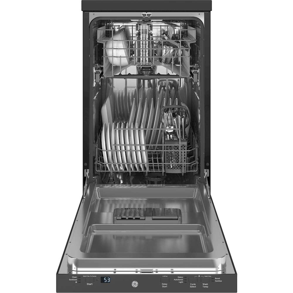 GE – 18″ Portable Dishwasher – Stainless Steel