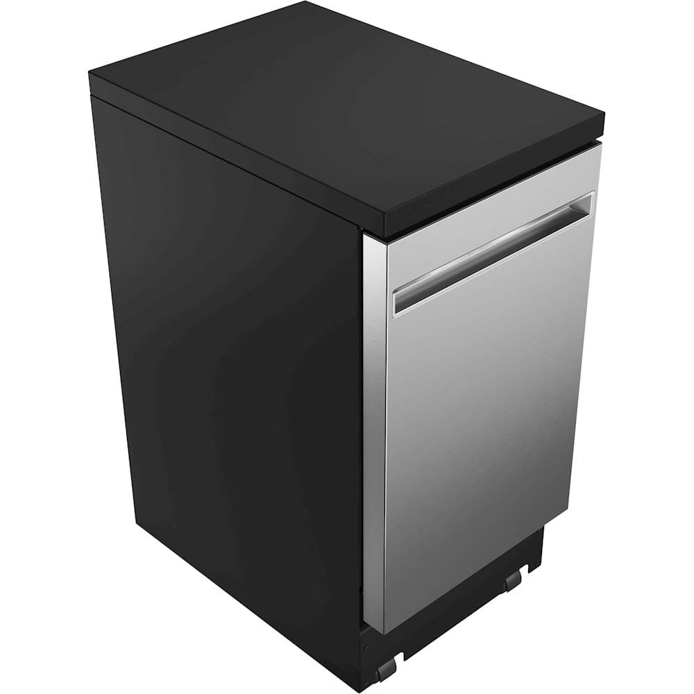 GE – 18″ Portable Dishwasher – Stainless Steel