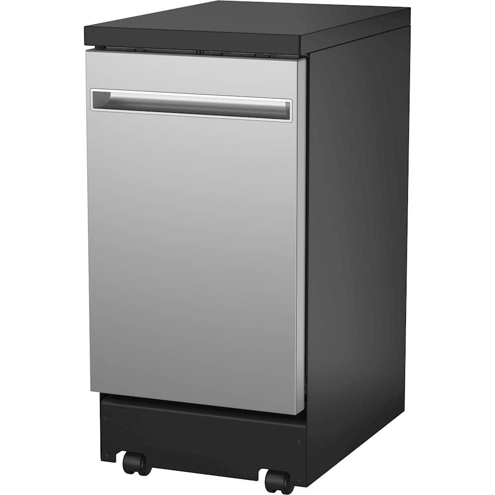 GE – 18″ Portable Dishwasher – Stainless Steel