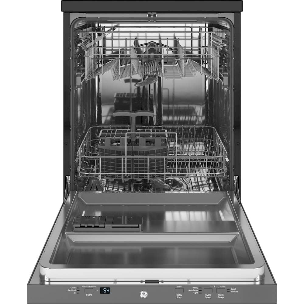 GE – 24″ Portable Dishwasher – Stainless Steel
