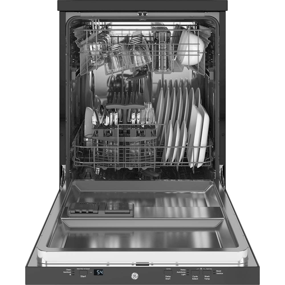 GE – 24″ Portable Dishwasher – Stainless Steel