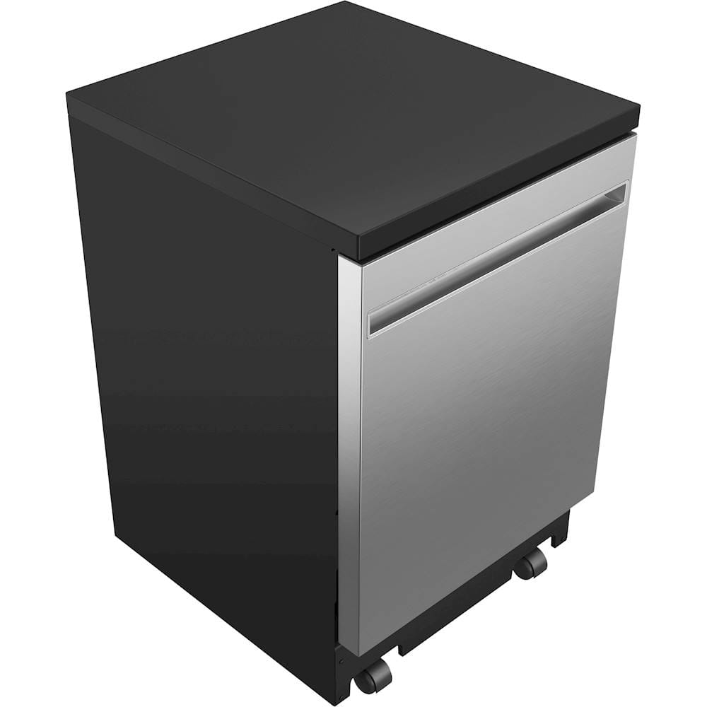 GE – 24″ Portable Dishwasher – Stainless Steel