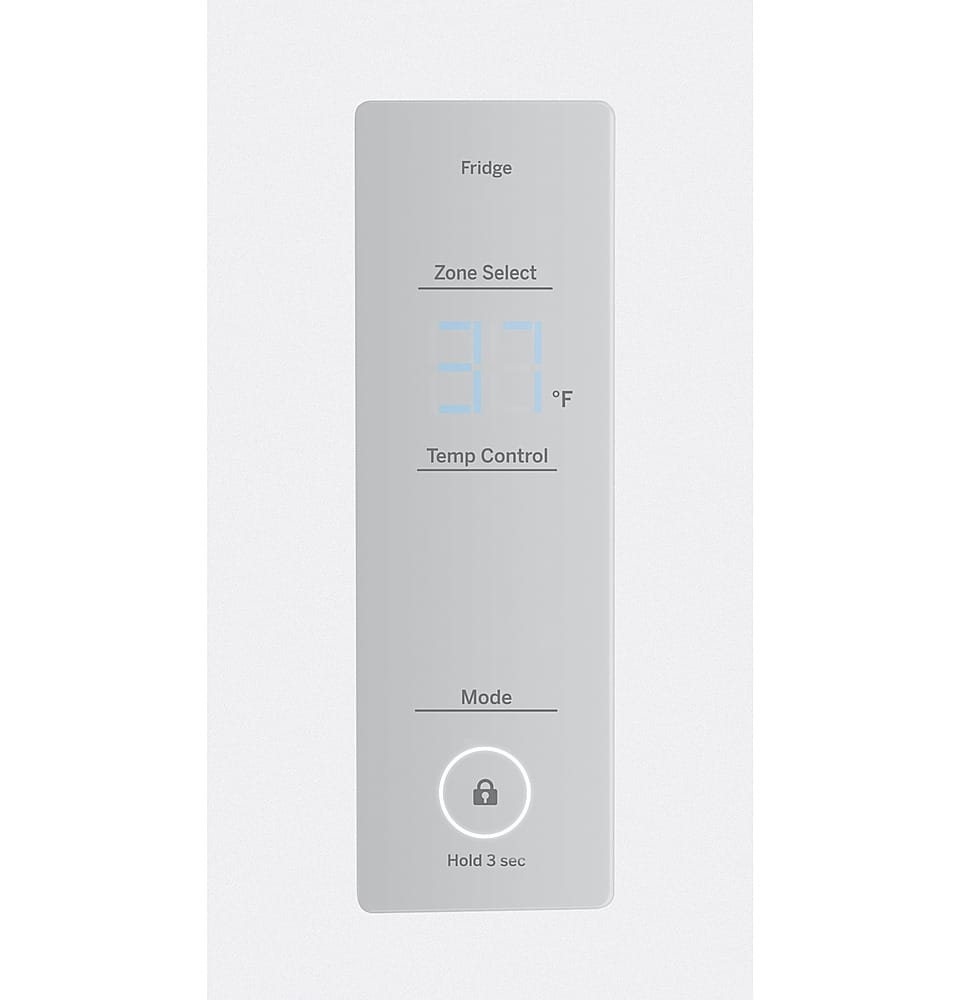 GE – 24 in. Wide 11.9 Cu. Ft. Bottom-Freezer Counter-Depth Refrigerator – Stainless Steel