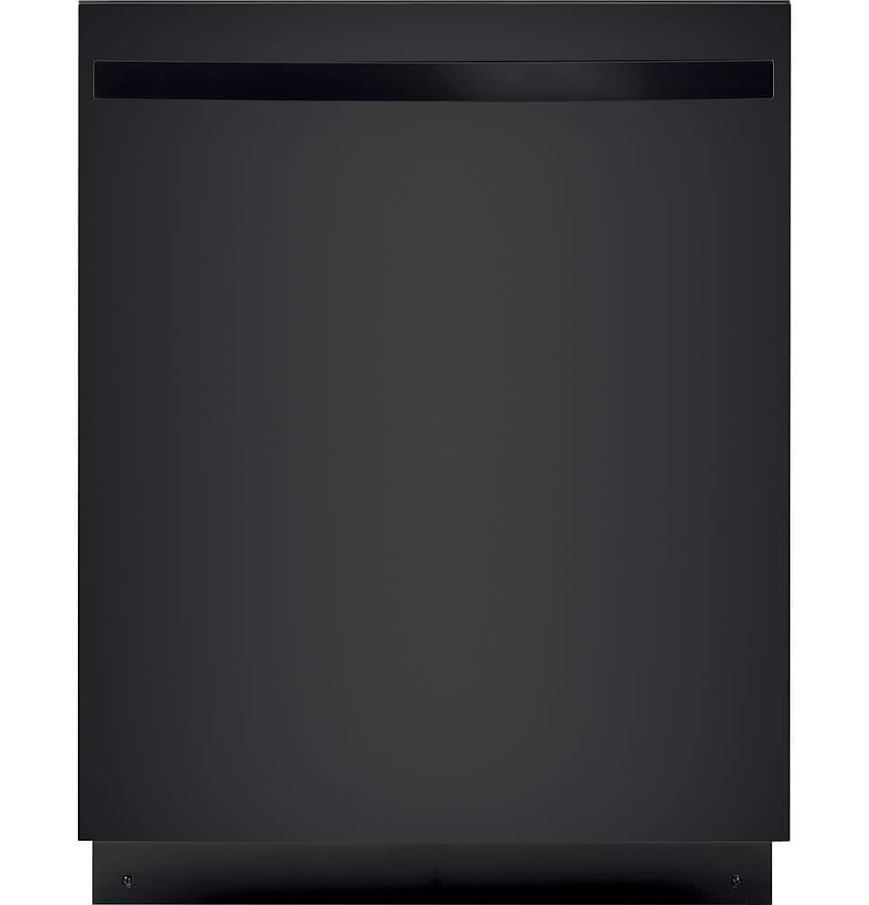 GE – 24″ Top Control Built-In Stainless Steel Tub Dishwasher with Autosense Cycle and 51 dBA – Black