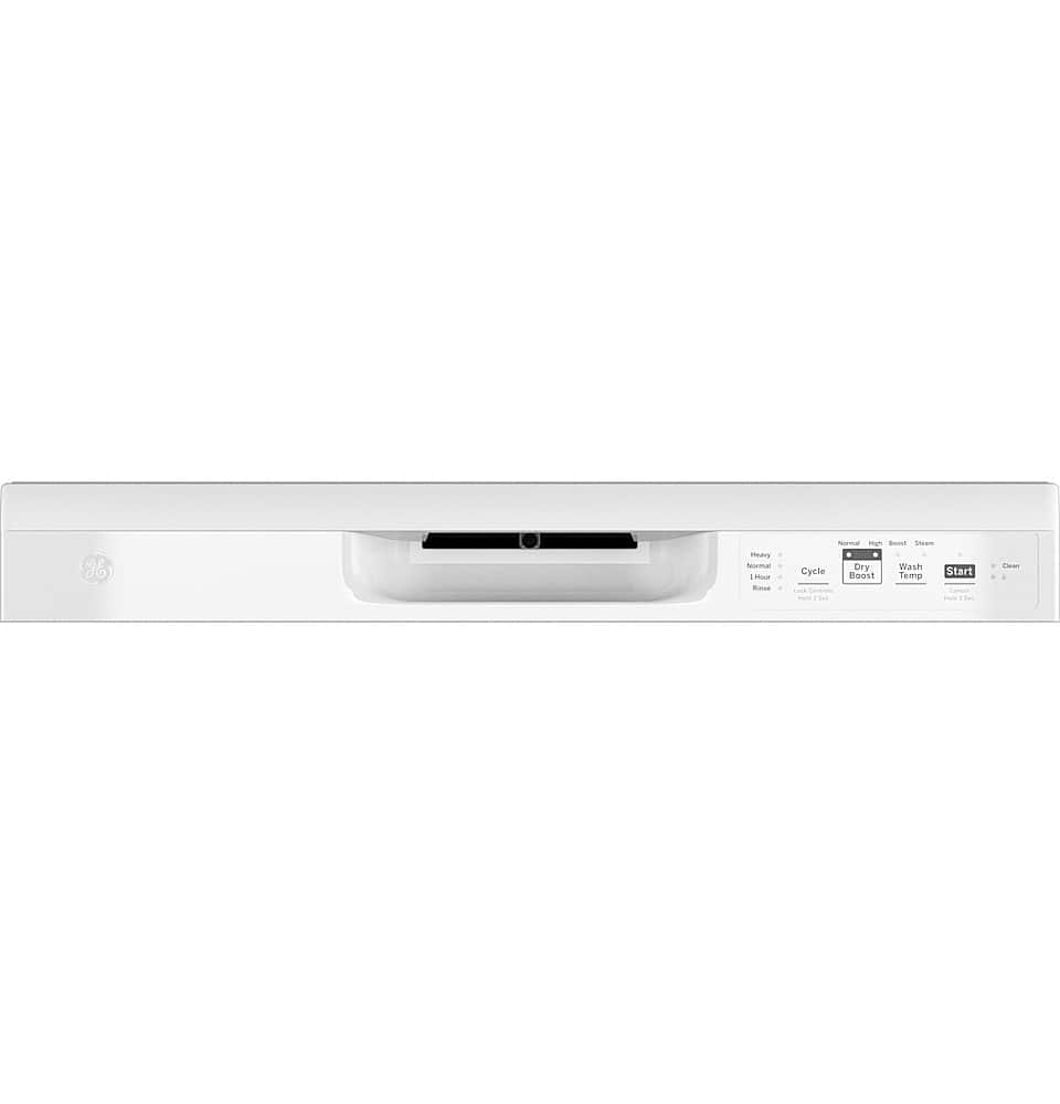 GE – 24″ Front Control Built-In Plastic Tub Dishwasher with Dry Boost and 59 dBA – White