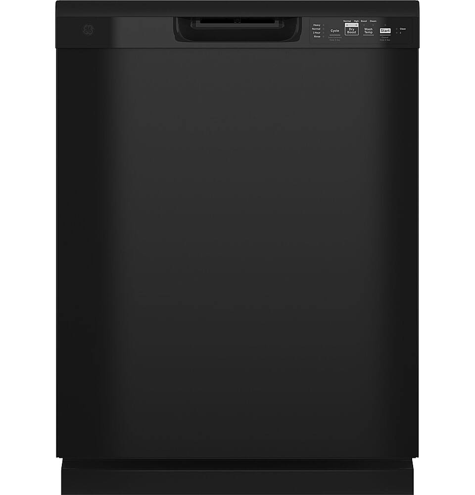 GE – 24″ Front Control Built-In Plastic Tub Dishwasher with Dry Boost and 59 dBA – Black