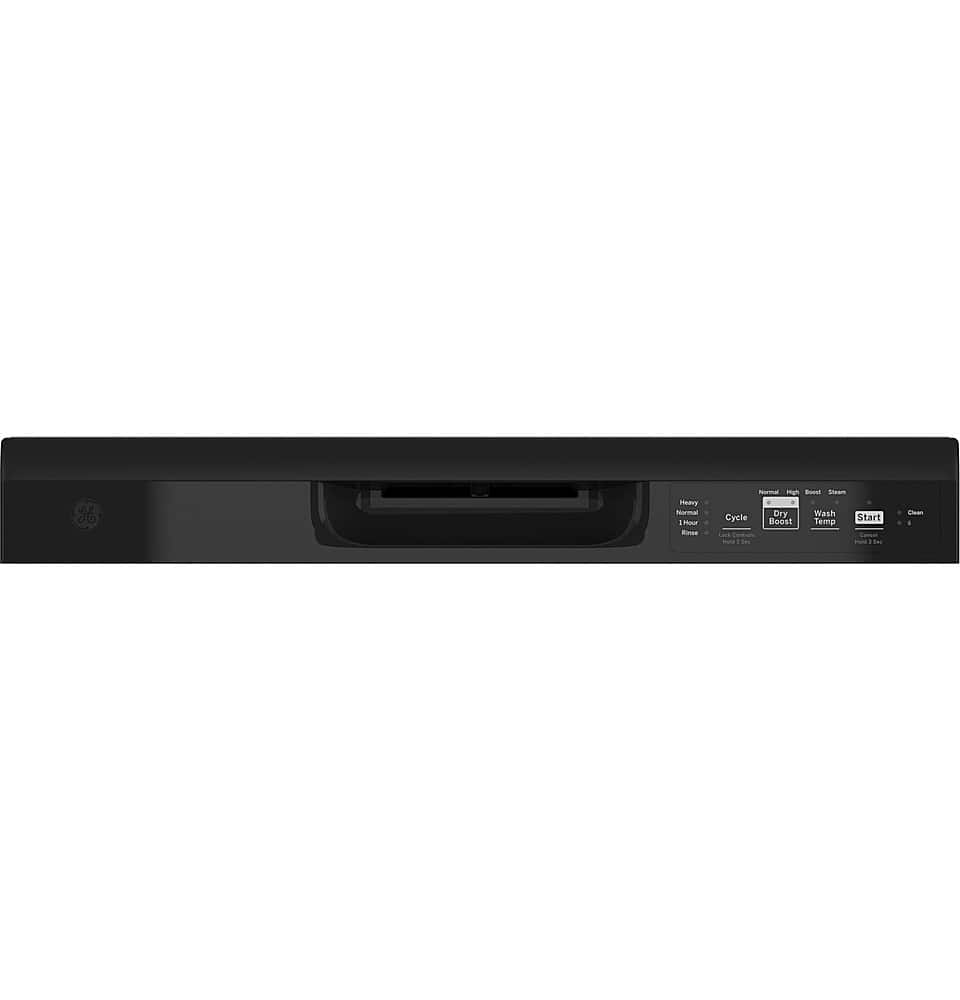 GE – 24″ Front Control Built-In Plastic Tub Dishwasher with Dry Boost and 59 dBA – Black