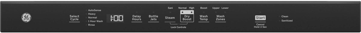 GE – 24″ Top Control Built-In Plastic Tub Dishwasher with 3rd Rack, Bottle Jets and 50 dBA – Stainless Steel