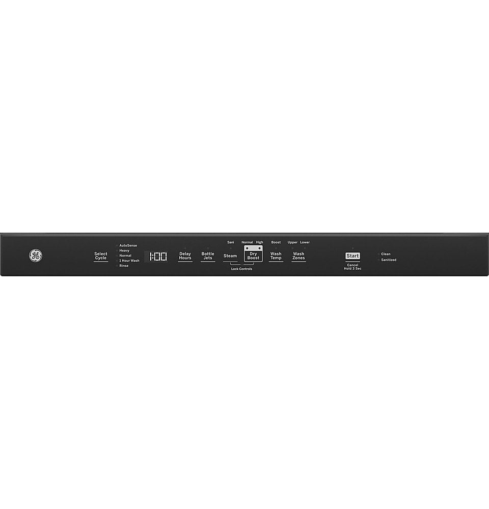 GE – 24″ Top Control Built-In Plastic Tub Dishwasher with 3rd Rack, Bottle Jets and 50 dBA – Black