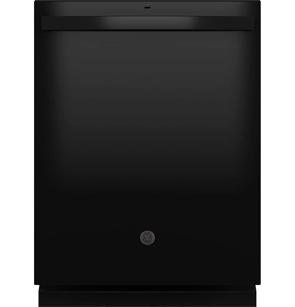GE – 24″ Top Control Built-In Plastic Tub Dishwasher with Sanitize Cycle and 52 dBA – Black