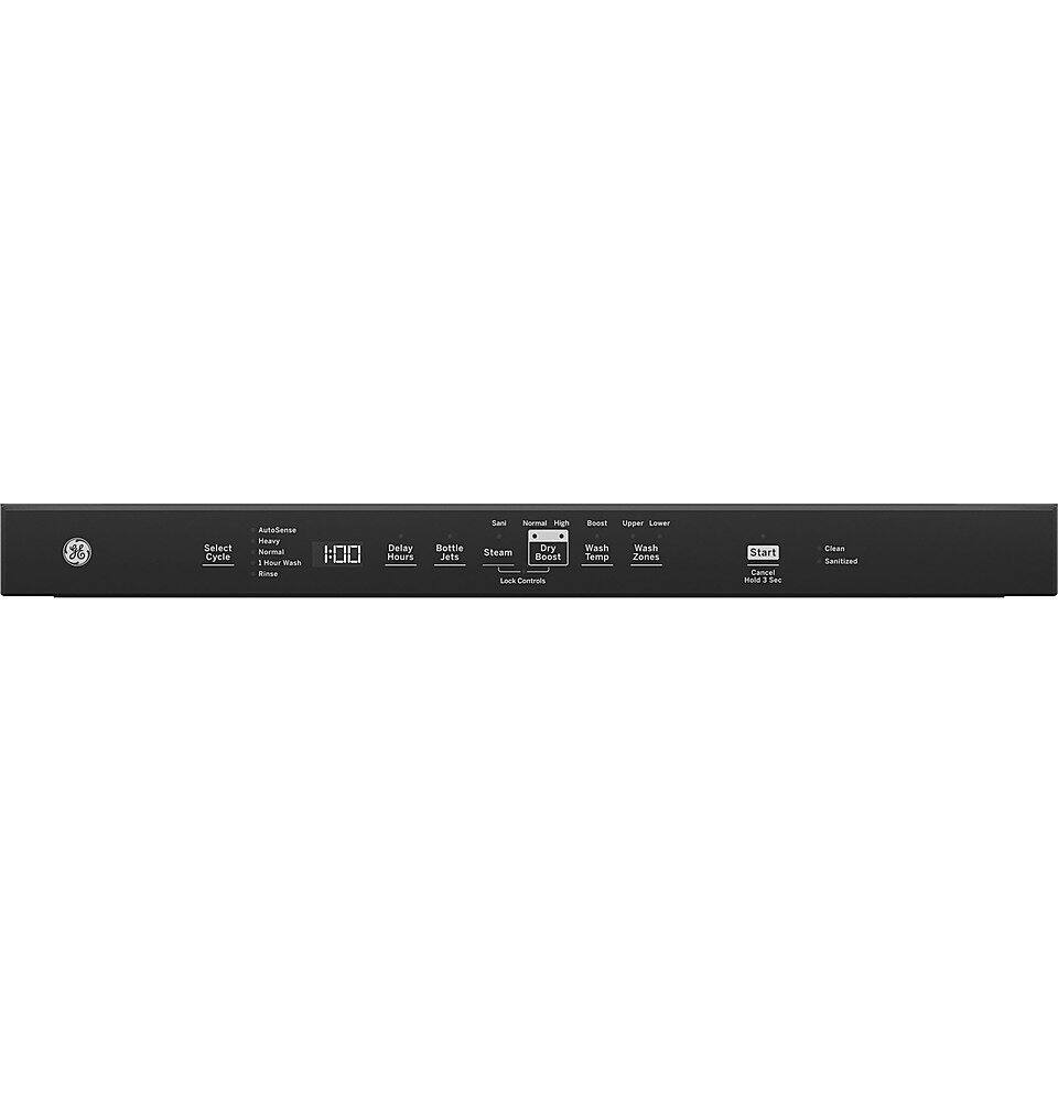 GE – 24″ Top Control Built-In Plastic Tub Dishwasher with 3rd Rack, Dry Boost and 50 dBA – Black