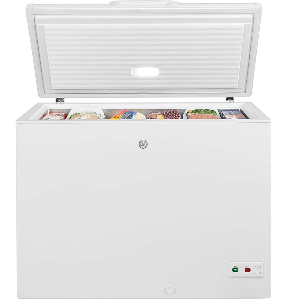 GE – 10.7 Cu. Ft. Chest Freezer with Manual Defrost – White